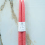 Botanica Taper Candles - Set of 2 Candles BOTANICA Coral Pink - Bright Pink