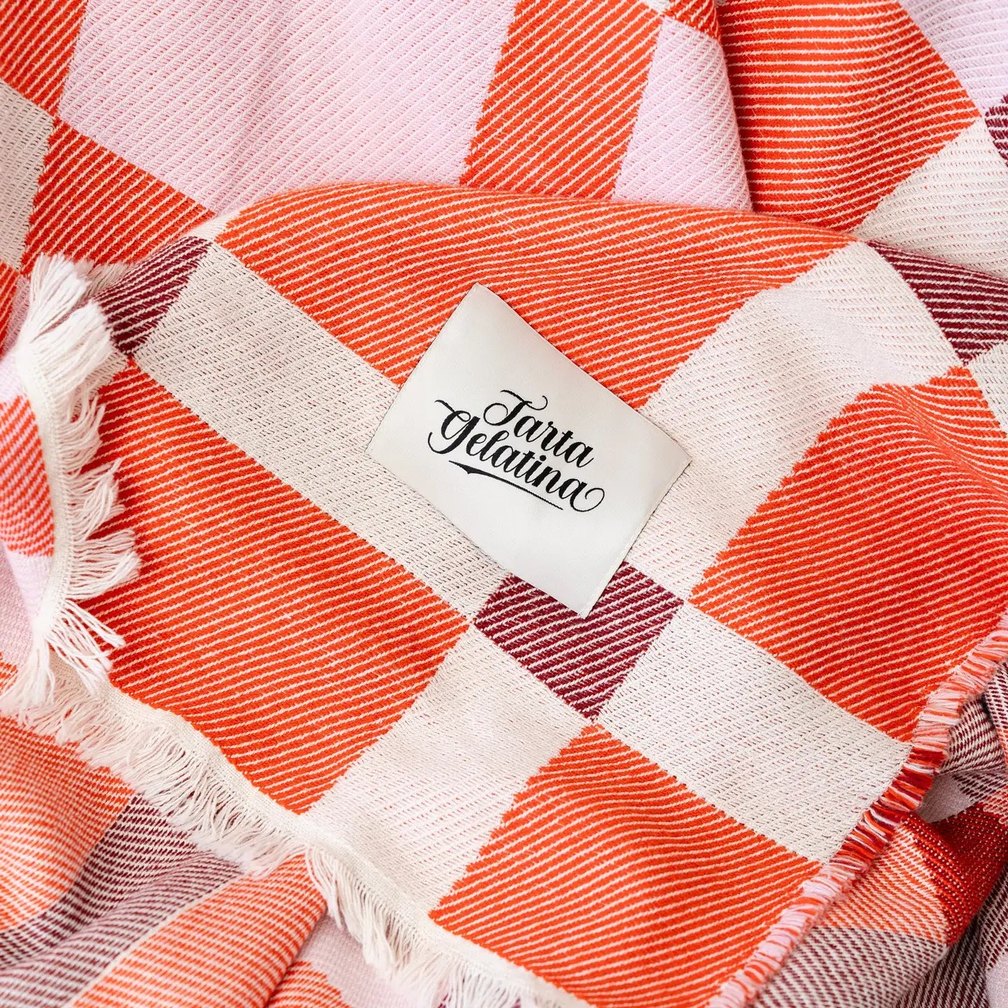 Picnic Plaid Throw by Tarta Gelatina Blankets TARTA GELATINA