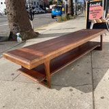 Midcentury Lane Walnut Coffee Table - 70" L