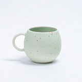 Speckled Ceramic Ball Mugs by Egg Back Home - 250 ml Mugs egg back home GREEN
