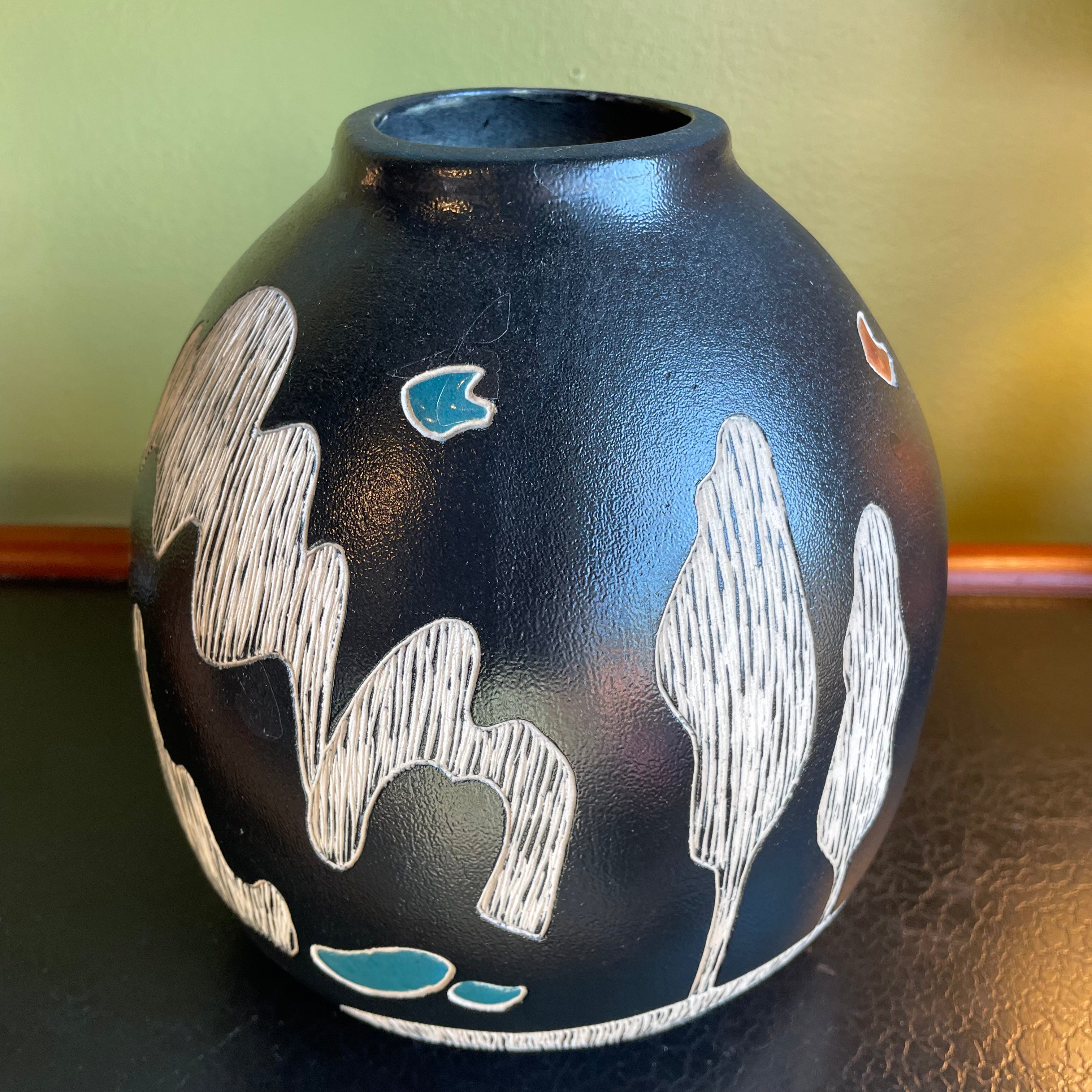 Vintage Southwestern Ceramic Vase Vase CANDID HOME