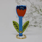 Tulip Keychain by Ark Colour Design  ark colour Red flower