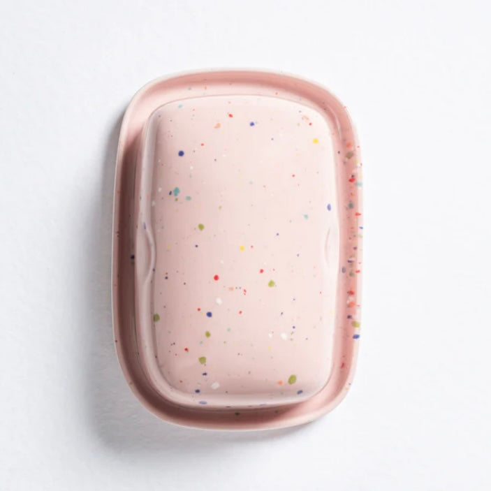 Speckled Ceramic Butter Dish by Egg Back Home butter dish egg back home