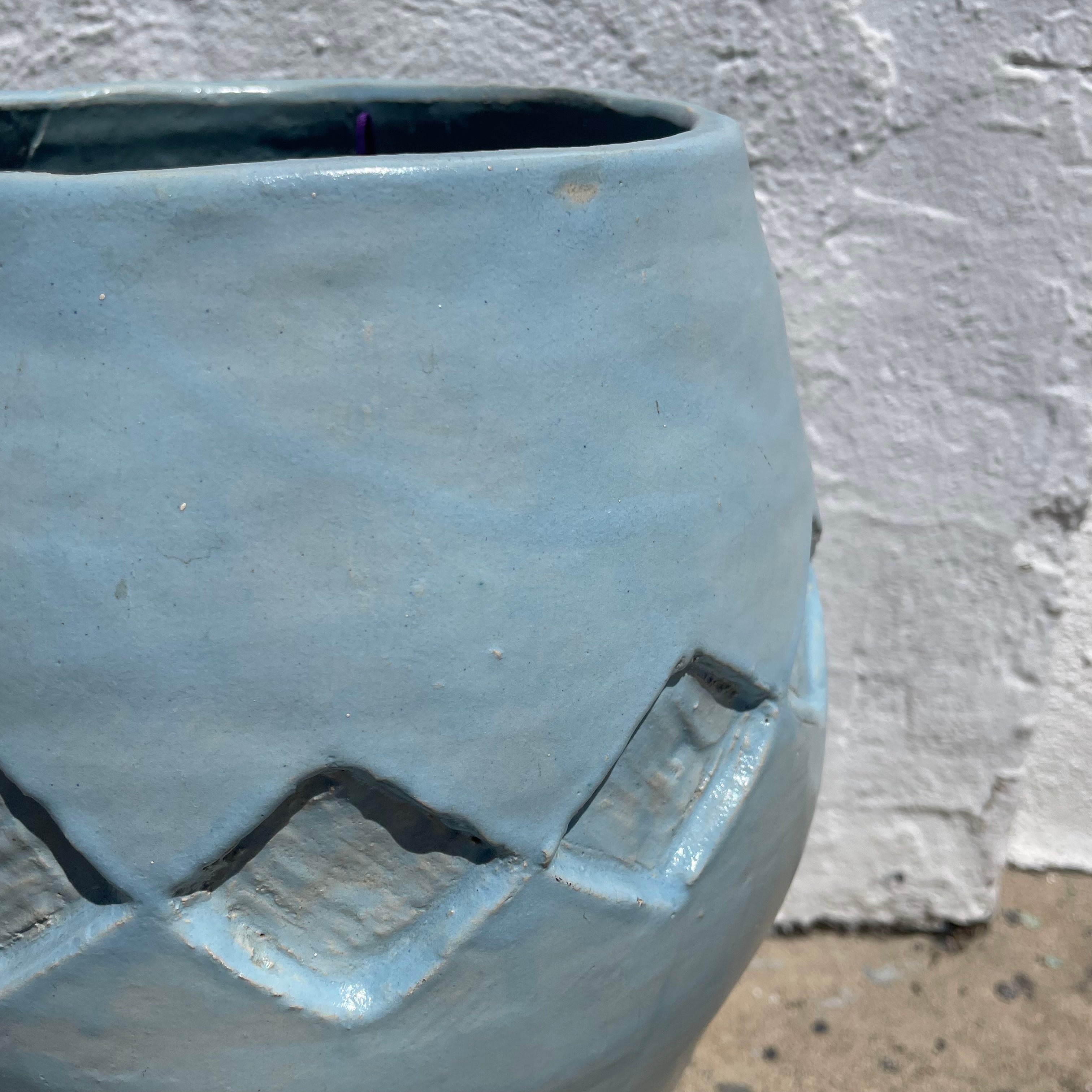 1970’s Studio Pottery Diamond Vase CANDID HOME
