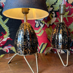1950’s Atomic Mini Table Lamps - A Pair  CANDID HOME