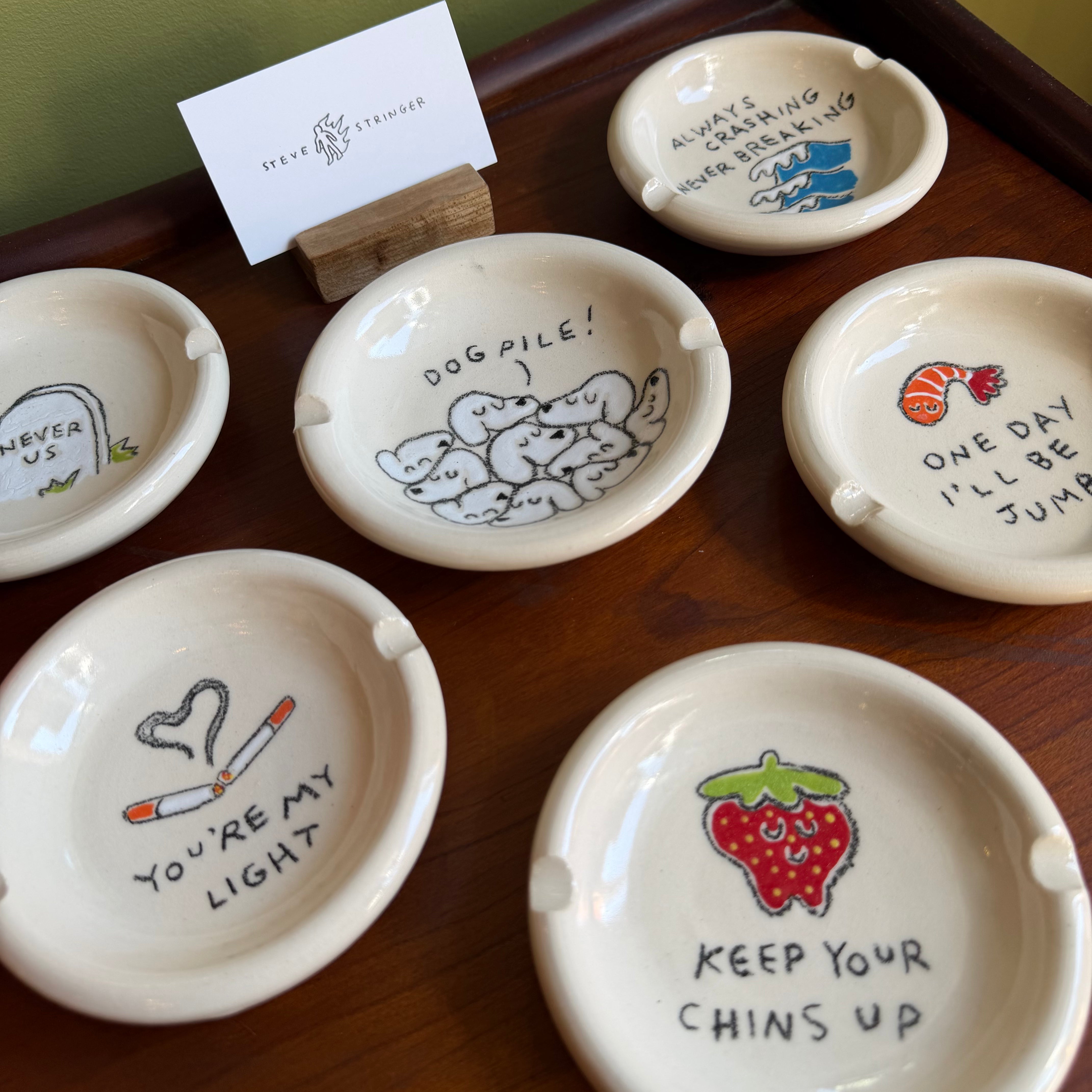 Steve Stringer: Assorted Ashtrays ashtray Steve Stringer