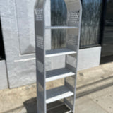 1970's Wicker Shelving Unit - 73" Tall Storage Hooks & Racks CANDID HOME