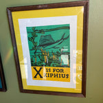 MCM Vintage Alphabet Art by C.B. Falls Artwork CANDID HOME xiphius