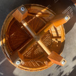 Vintage Ikea Rattan Footstool ottoman CANDID HOME