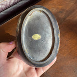 Vintage Pewter and Brass Duck Trinket Box