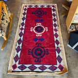 Early 1900's American Rag Rug - 36" x 70" CANDID HOME