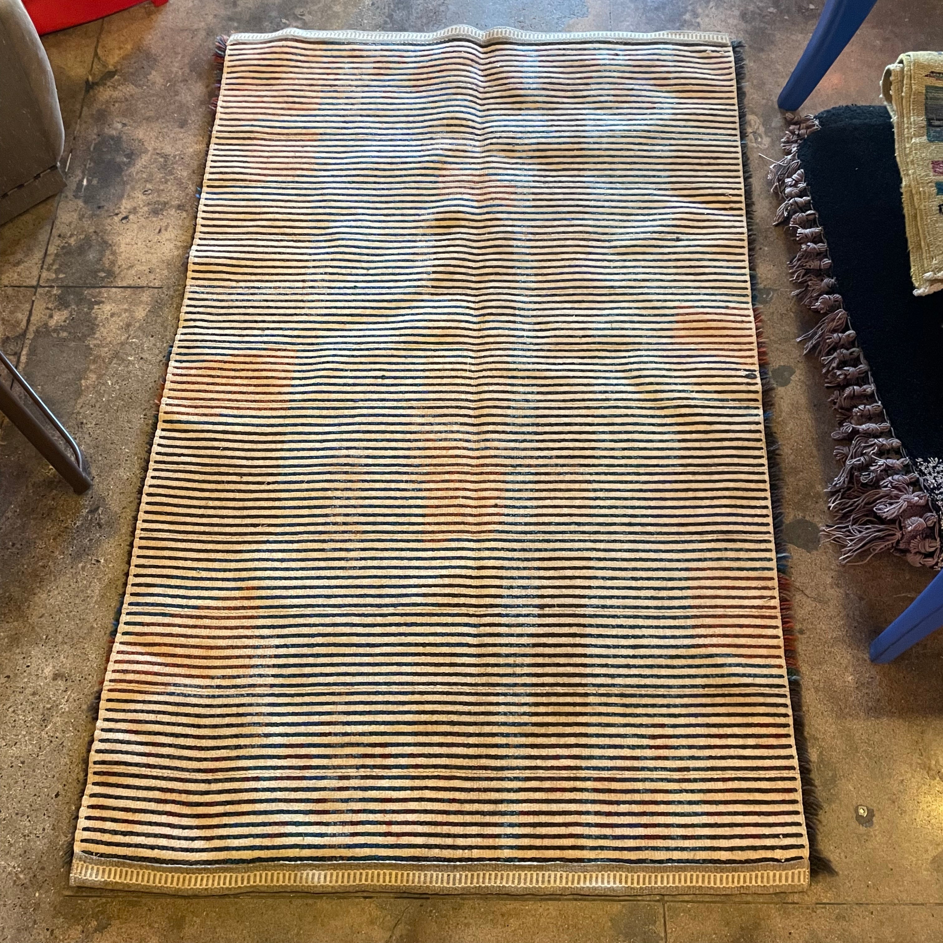 1970's Swedish Rya Shag Rug - 37" x 68" Rugs CANDID HOME