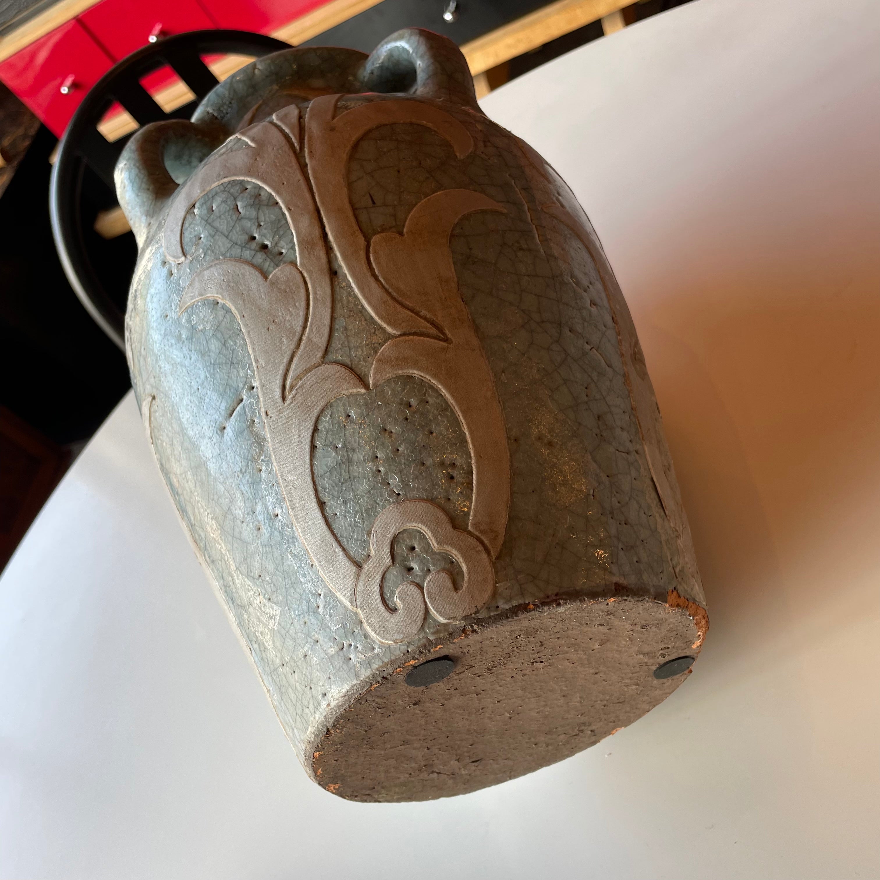 1940's Art Deco Ceramic Vase Vase CANDID HOME