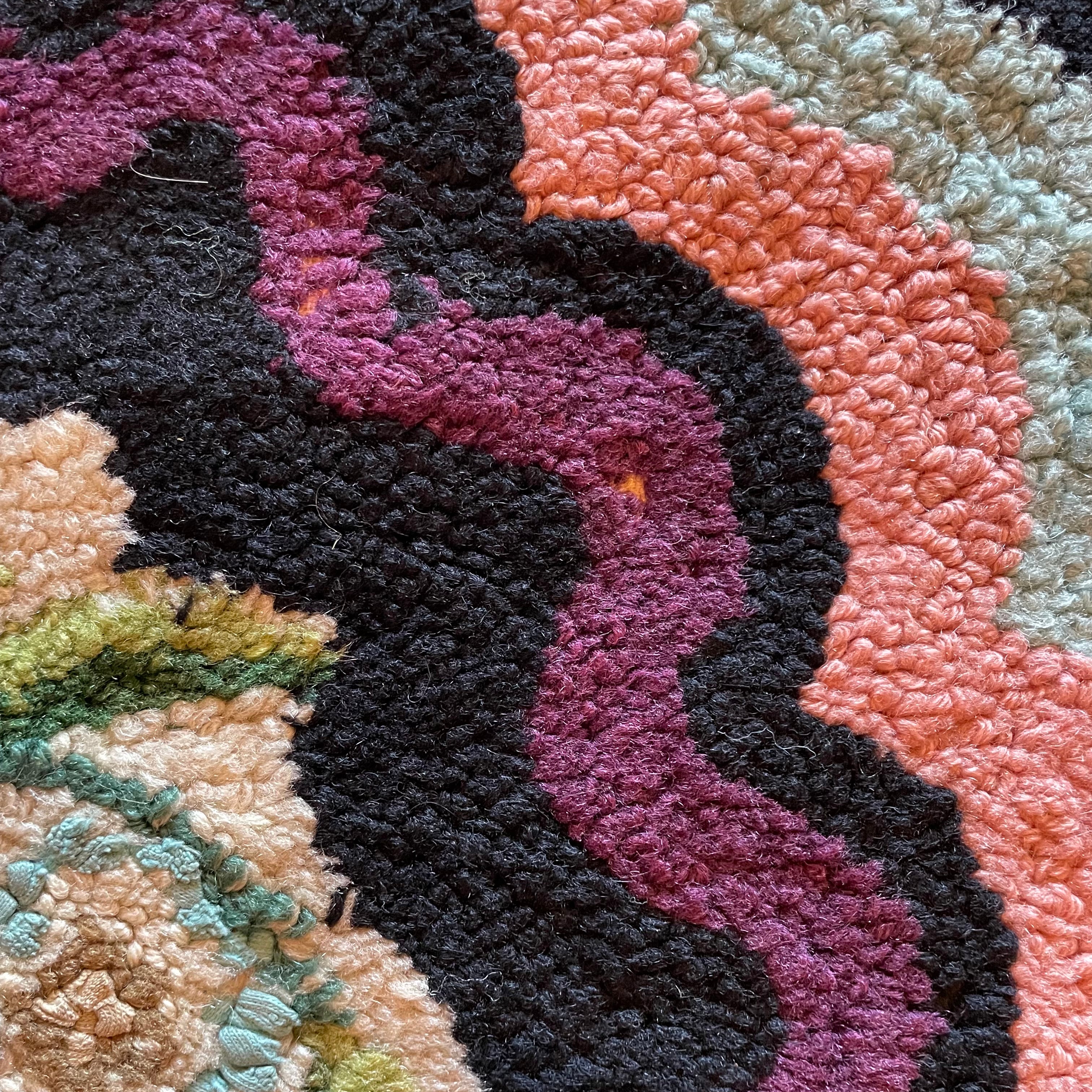 Early 1900's American Rag Rug - 23" x 35" Rugs CANDID HOME