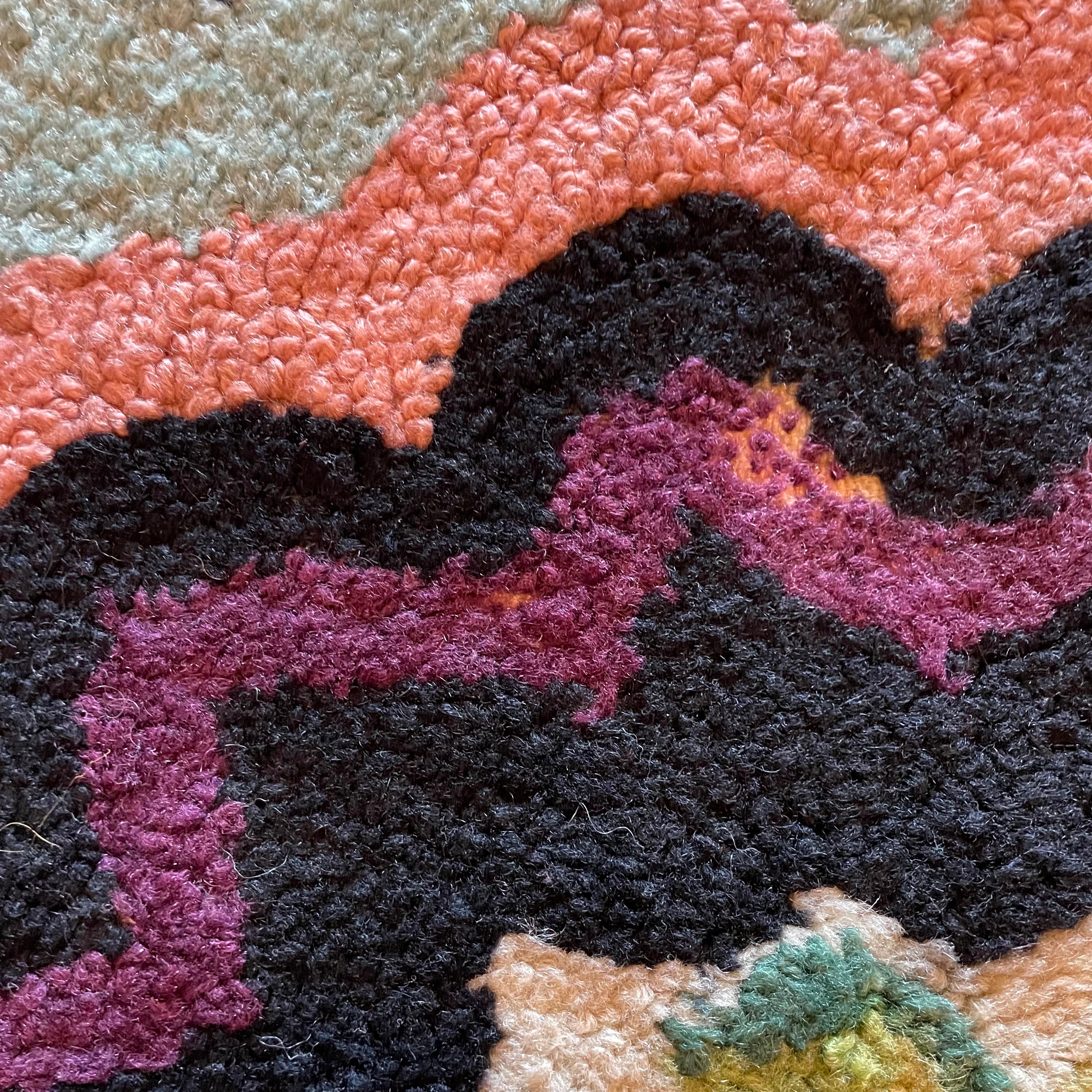 Early 1900's American Rag Rug - 23" x 35" Rugs CANDID HOME