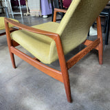 1960's Vintage Dux Armchair + Ottoman Set