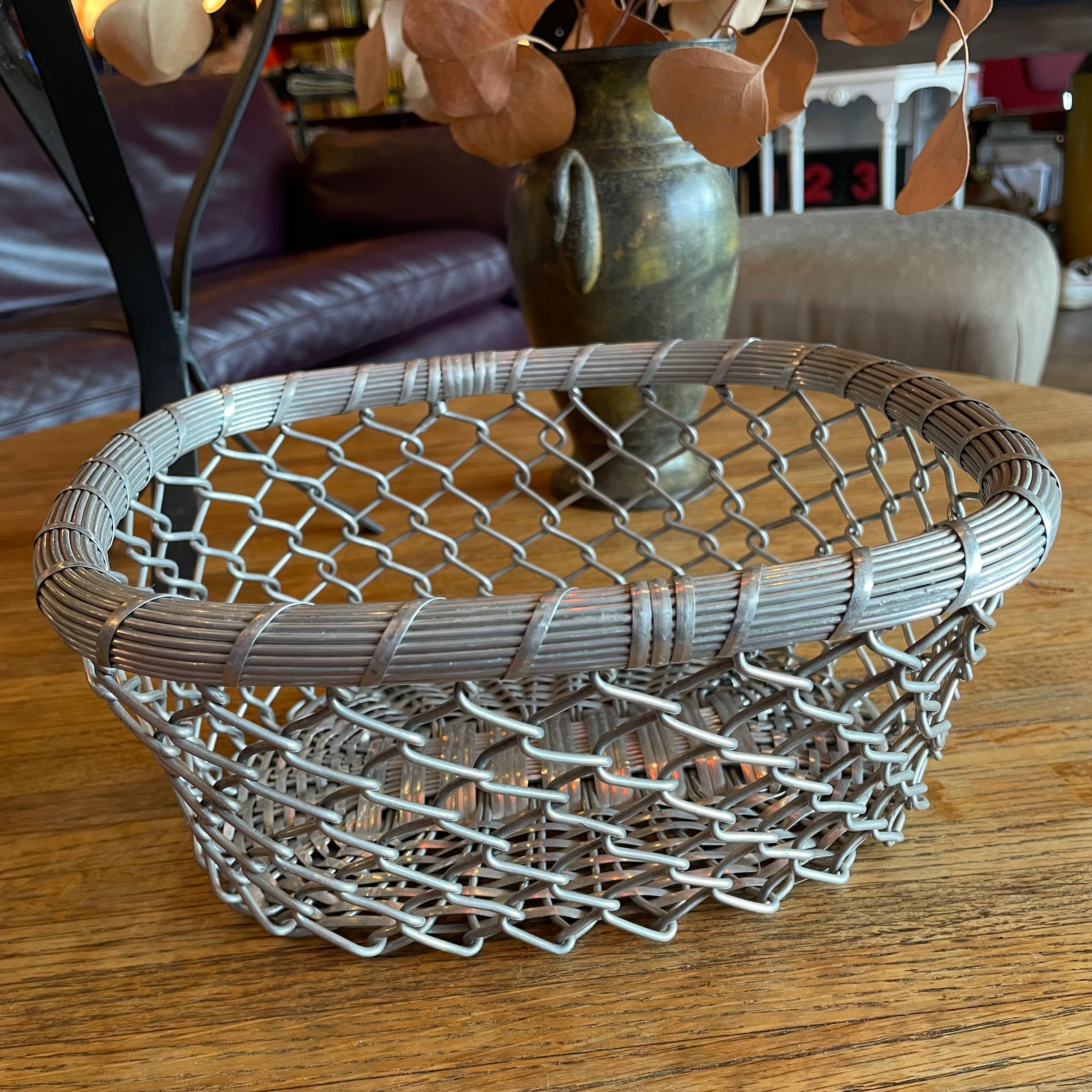 1960’s Vintage French Wire Basket CANDID HOME
