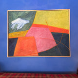 1990's Vintage Abstract "Road to Piñon II" by Danielle Shelley
