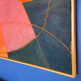 1990's Vintage Abstract "Road to Piñon II" by Danielle Shelley