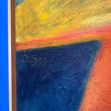 1990's Vintage Abstract "Road to Piñon II" by Danielle Shelley