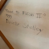 1990's Vintage Abstract "Road to Piñon II" by Danielle Shelley