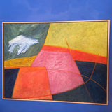 1990's Vintage Abstract "Road to Piñon II" by Danielle Shelley