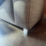 1960's Houndstooth Fabric Sofa