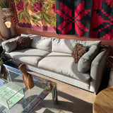 1960's Houndstooth Fabric Sofa