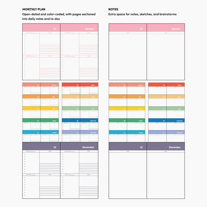 Spectrum Planner Notebook by Poketo Calendars, Organizers & Planners POKETO
