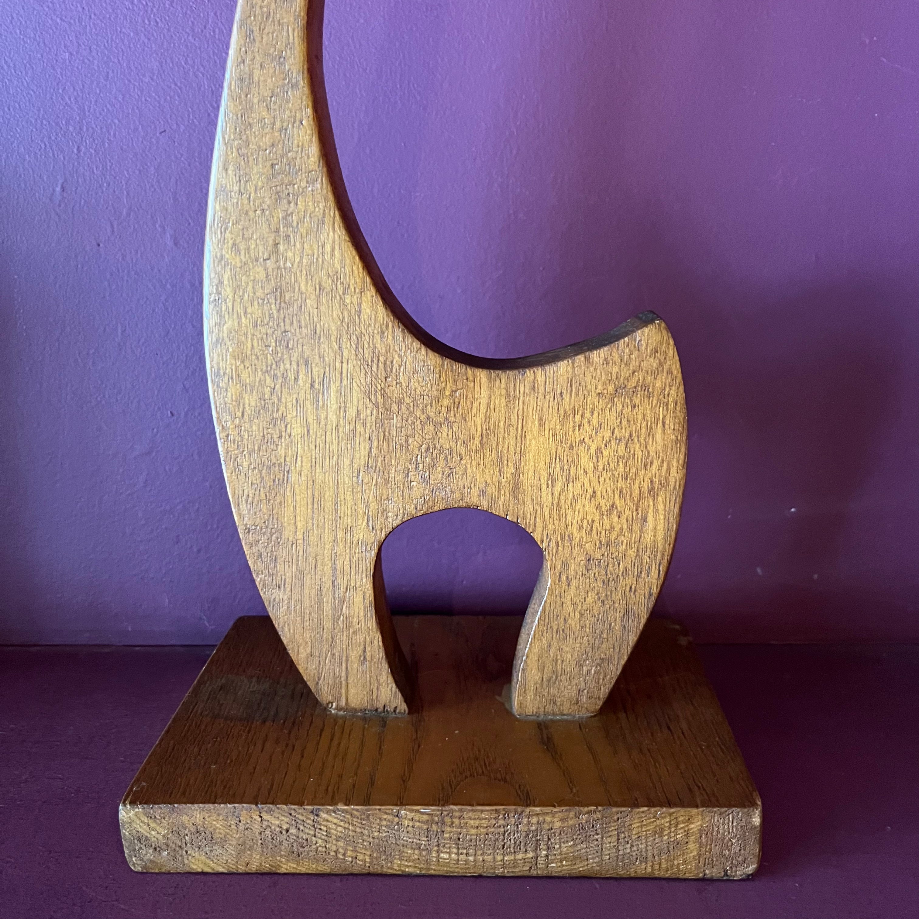 1970's Wooden Giraffe Sculpture styling object CANDID HOME
