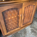 1960's Vintage Travertine + Walnut "Perceptions" Nightstands by Lane Nightstand Candid Home