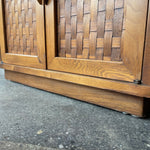 1960's Vintage Travertine + Walnut "Perceptions" Nightstands by Lane Nightstand Candid Home