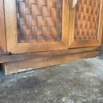 1960's Vintage Travertine + Walnut "Perceptions" Nightstands by Lane Nightstand Candid Home