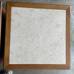 1960's Vintage Travertine + Walnut "Perceptions" Nightstands by Lane Nightstand Candid Home