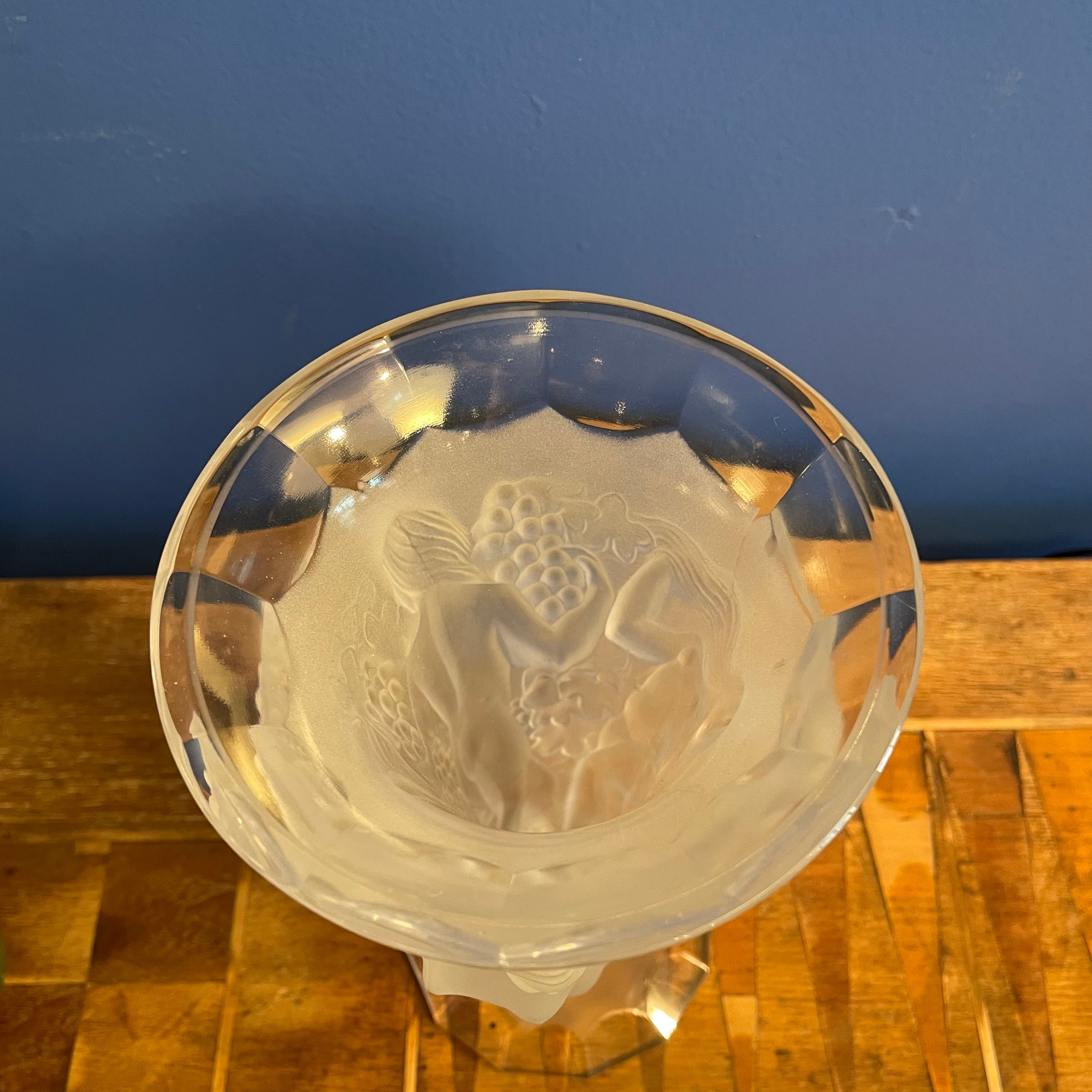 1930's Vintage Bohemian Crystal Vase by Desna vase CANDID HOME