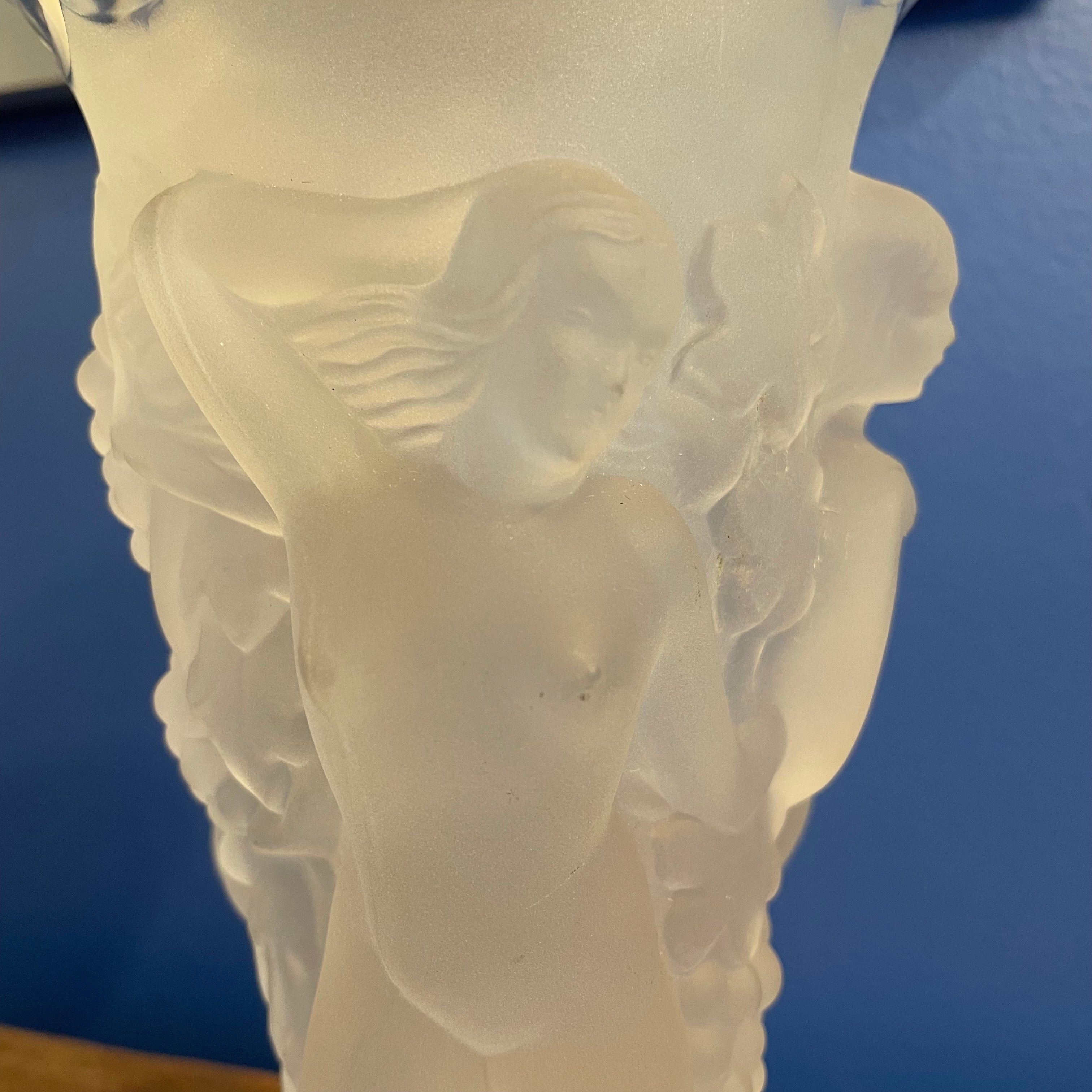 1930's Vintage Bohemian Crystal Vase by Desna vase CANDID HOME
