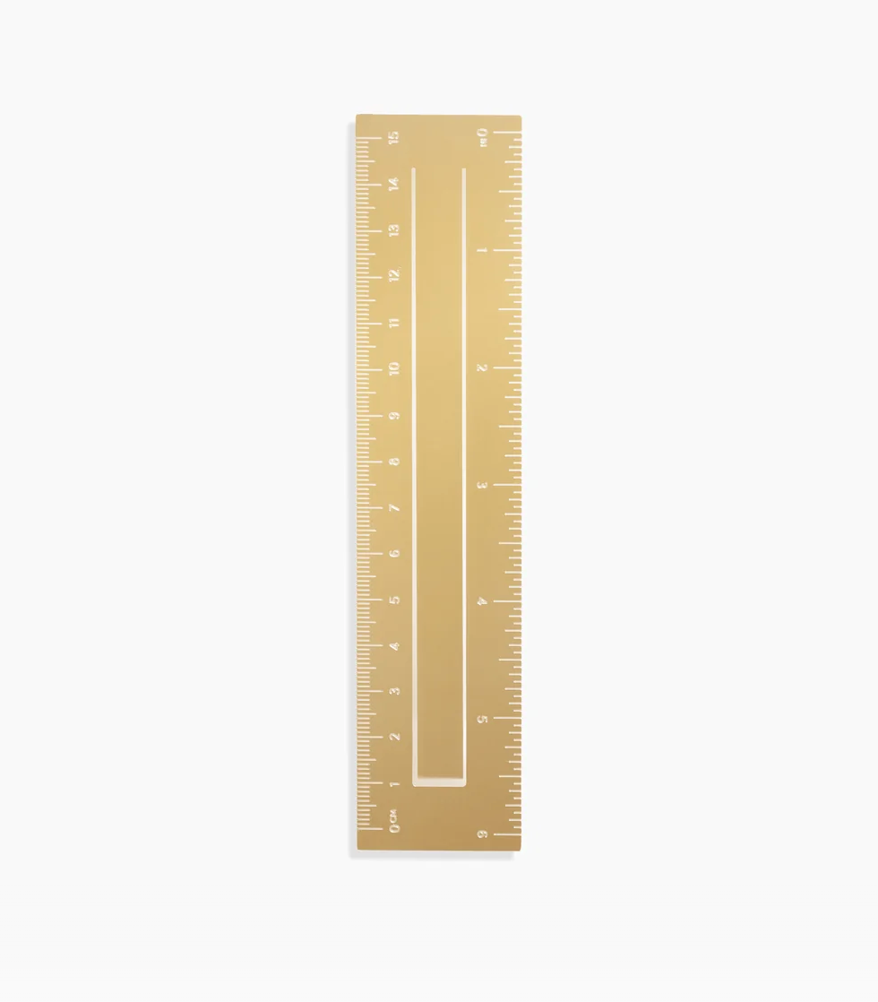 Brass Ruler Bookmark by Poketo bookmark POKETO