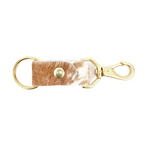 Leather + Hide Keychains by Primecut keychain PRIMECUT Caramel Speckled Cowhide