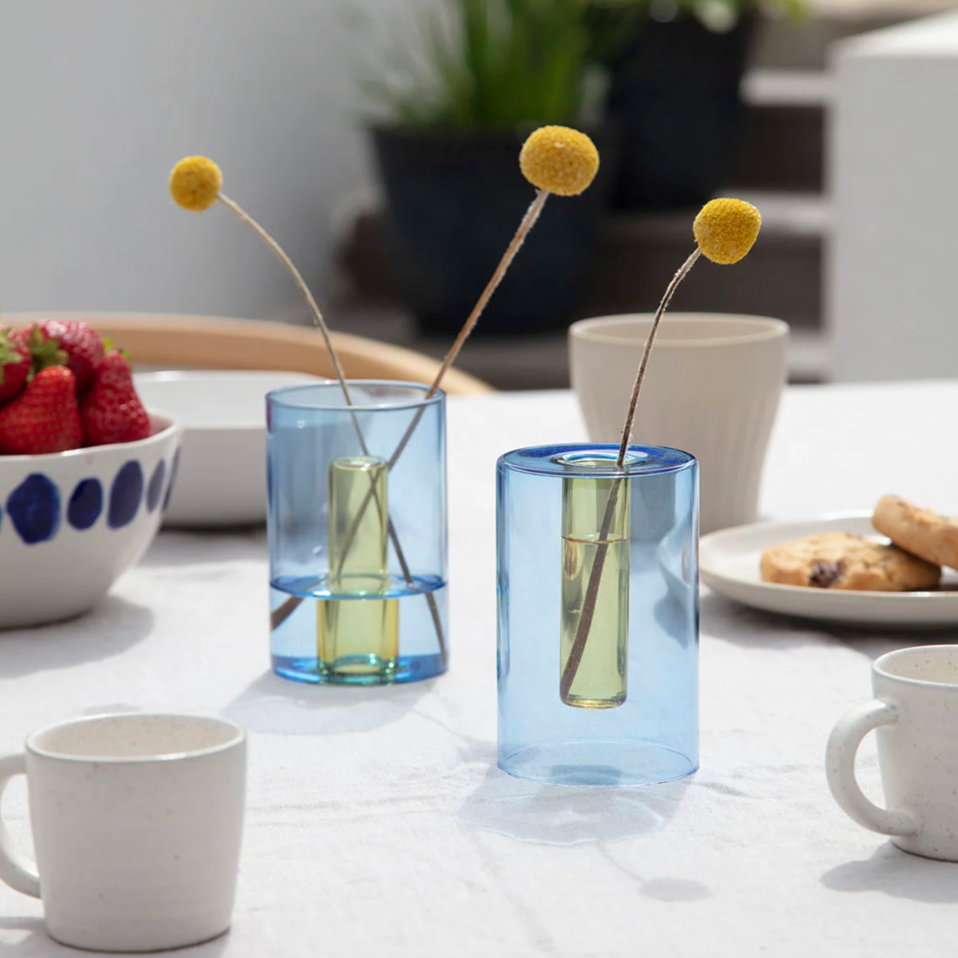 Reversible Small Glass Vase by Block Design vase CANDID HOME