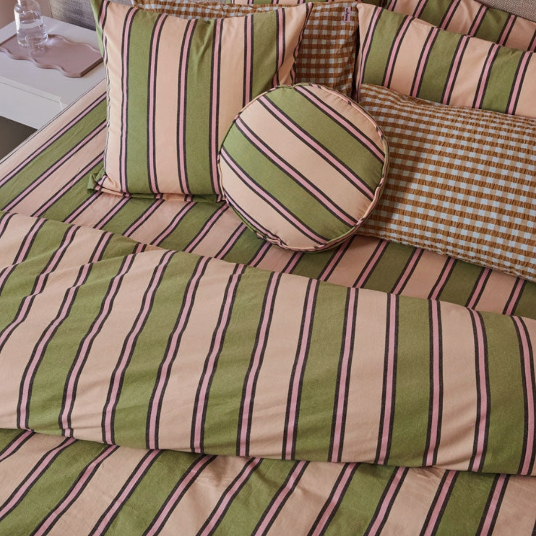 Carnival Stripe Duvet Cover by Mosey Me duvet cover mosey me