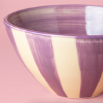 Ceramic Striped Salad Bowl by Tierra Cocida Serving Bowl tierra cocida