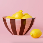 Ceramic Striped Salad Bowl by Tierra Cocida Serving Bowl tierra cocida