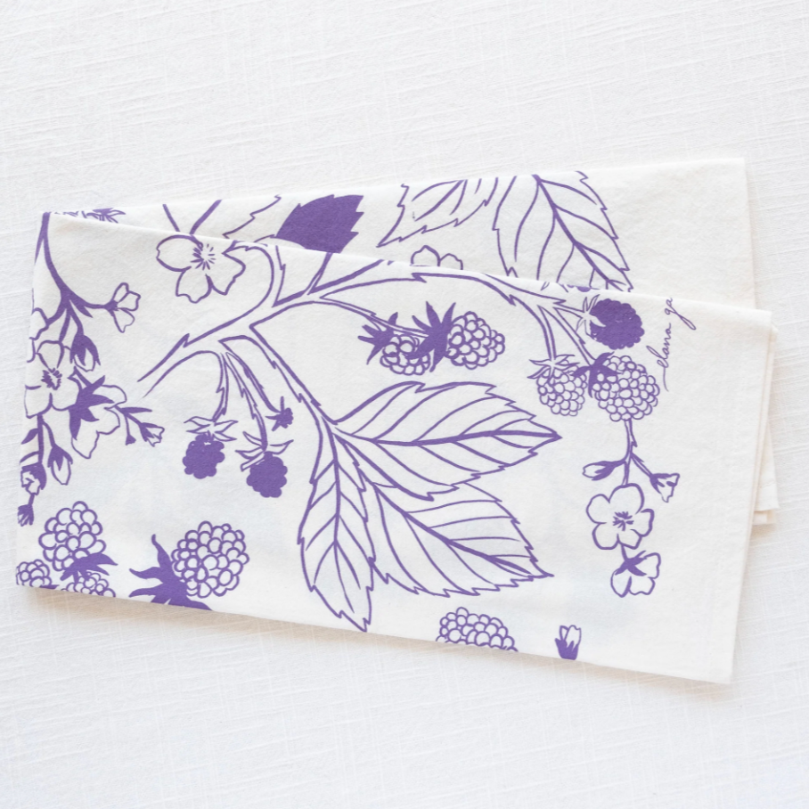 Printed Linen Square Tea Towels by Elana Gabrielle tea towel Elana Gabrielle
