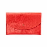 Leather Envelope Pouch by Primecut Bags + Wallets PRIMECUT Tomato Red