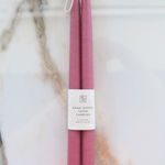 Botanica Taper Candles - Set of 2 Candles BOTANICA Dusty Rose - Purpley Pink