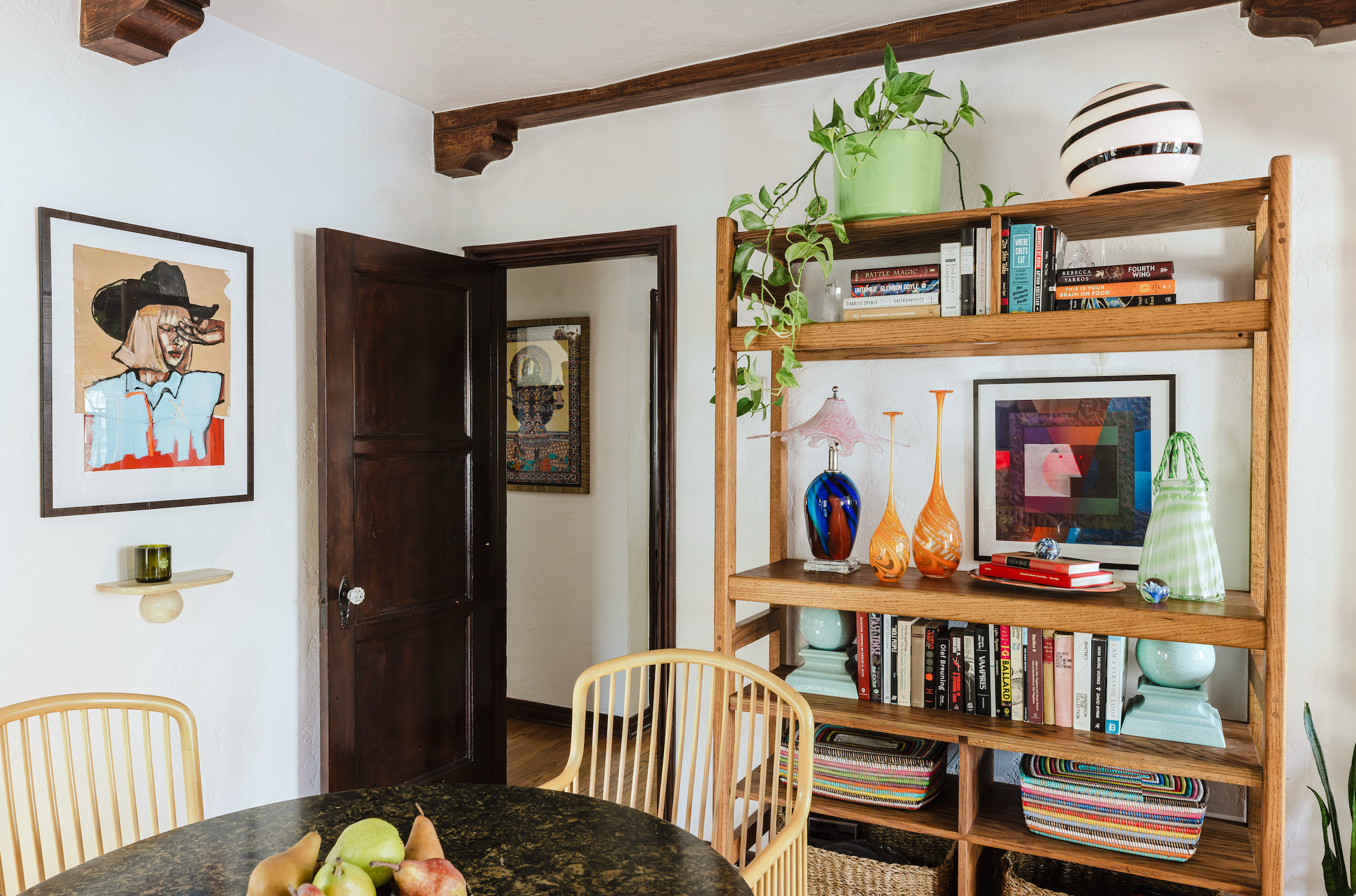 colorful dining room in an interior design client's home
