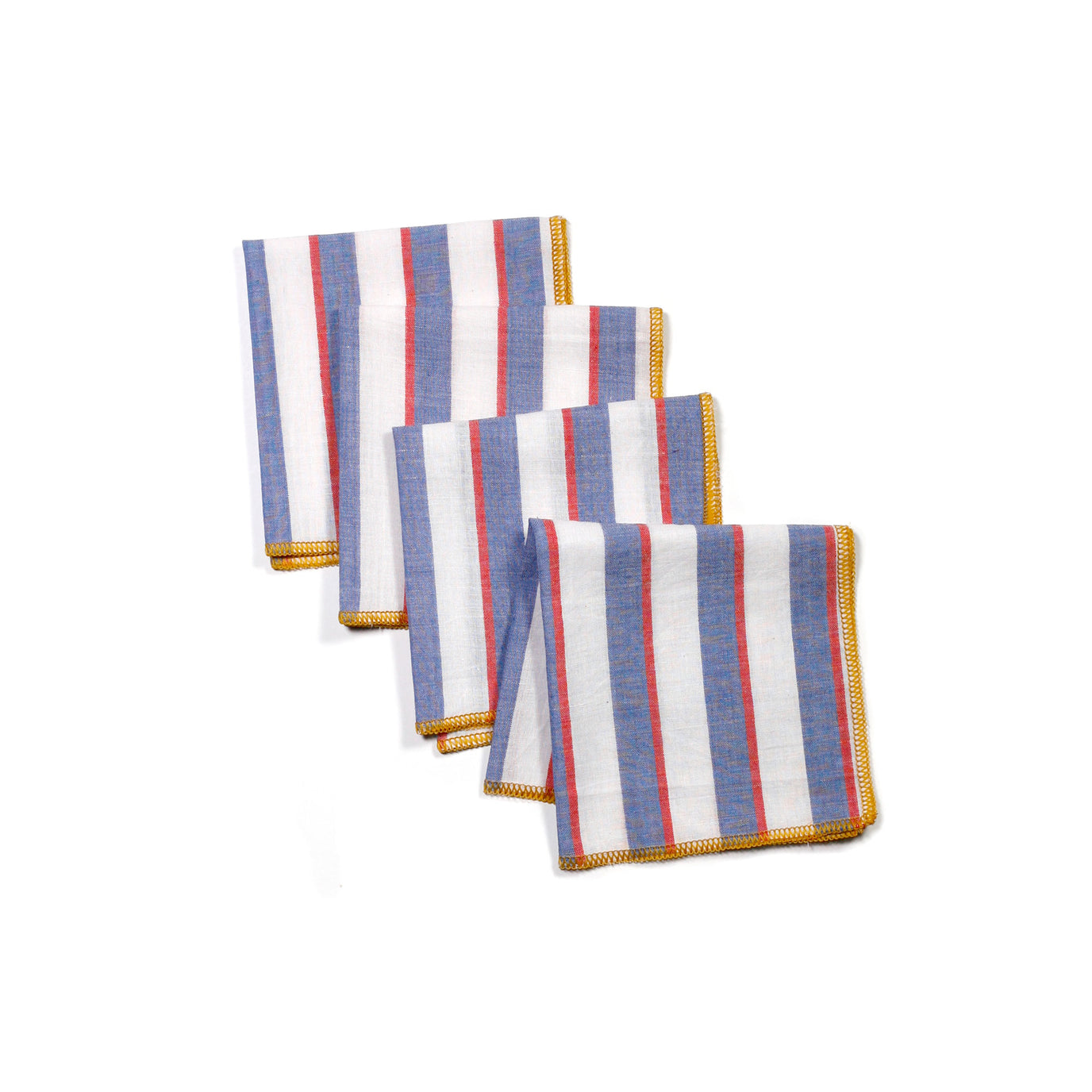 Cocktail Napkin Set by Willow Ship - Mondrian Primary napkins willow ship