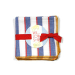 Cocktail Napkin Set by Willow Ship - Mondrian Primary napkins willow ship