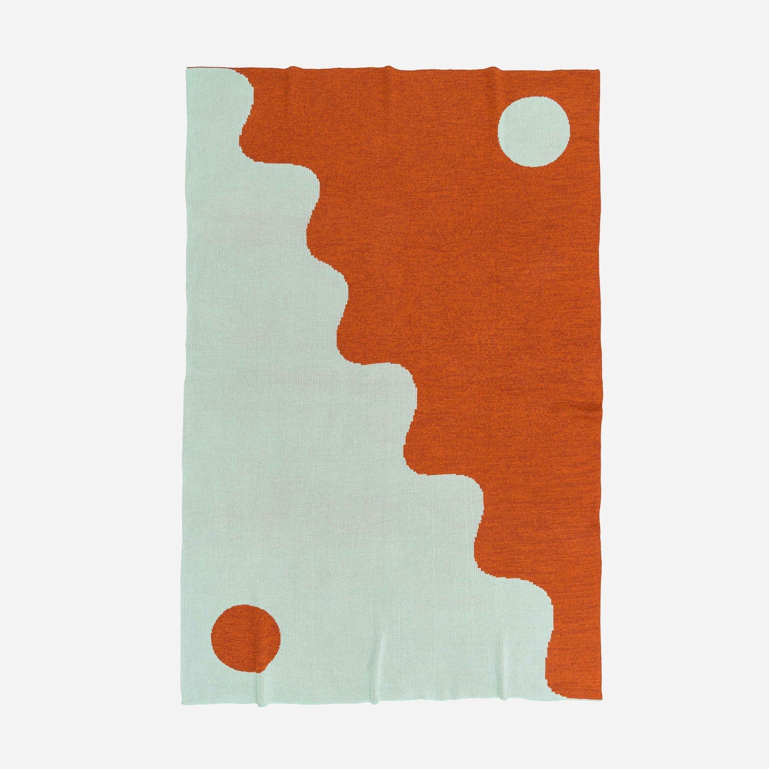 "Yin Yang Wave" Throw by Verloop Knits - 3 Colors Available Throw Blankets Verloop