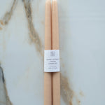 Botanica Taper Candles - Set of 2 Candles BOTANICA Oatmeal - Beige